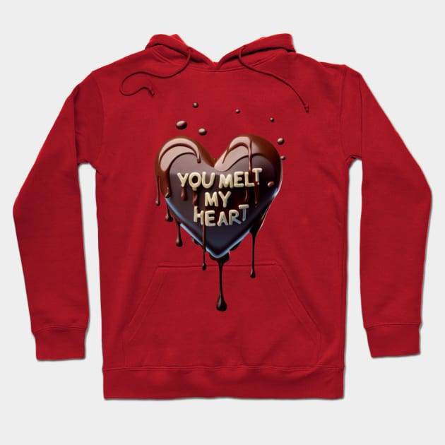 You melt my heart Hoodie by LegnaArt